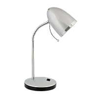 Светильник настольный Camelion KD-308 40W 230V E27 на основании 1.7м серебряный (1/12)