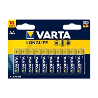Батарейка Varta LONGLIFE LR6 AA BL10 Alkaline 1.5V (4106) (10/200)