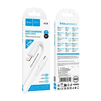 Кабель HOCO X120 Type-C (m)-Lightning (m) 1м 27W силикон белый