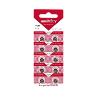 Батарейка Smartbuy G11/LR721/LR58/362A/162 BL10 Alkaline 1.5V (10/200/2000)