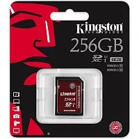 Карта памяти SD Kingston 256GB Class10 UHS-I (U3) 90 МБ/сек