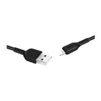 Кабель HOCO X13 USB (m)-Lightning (m) 1м 2.4A ПВХ черный (1/36/360)