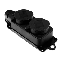 Колодка Volsten S1-M2Z 2р.С/З со шторкой каучук черный (1/5/50)