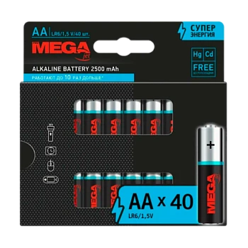Батарейка Promega LR6 AA BL40 Alkaline 1.5V (40/240/720/25920)