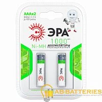 Аккумулятор бытовой ЭРА HR03 AAA BL2 NI-MH 1000mAh (2/20/240)