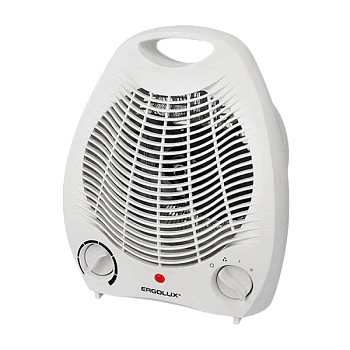 Тепловентилятор напольный Ergolux ELX-FH01-C01 35W от сети белый (1/8)