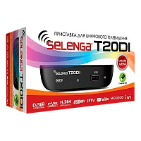 Приставка для цифрового ТВ Selenga T20DI DVB-T/T2/C черный (1/40)