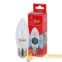 Лампа светодиодная ЭРА B35 E27 10W 2700К 220-240V свеча Eco (1/10/100)