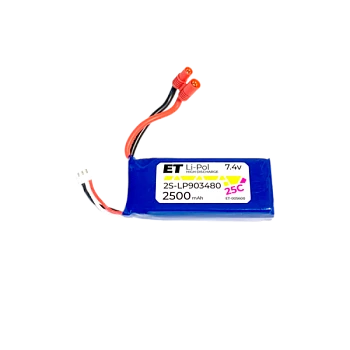 Аккумулятор ET 2S-LP903480-20CB Li-Pol, 7.4В, 2500мАч (1/100)