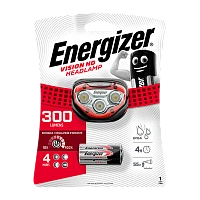 Фонарь налобный Energizer Vision HD Headlight 3LED от батареек 3 режима красный