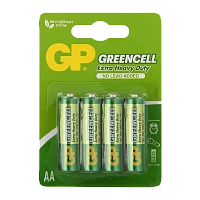 Батарейка GP GreenCell R6 AA BL4 Heavy Duty 1.5V (4/72/288) R
