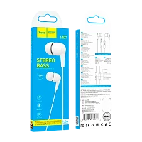 Наушники внутриканальные HOCO M97 с микр. белый (1/420)