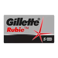Лезвия Gillette Rubie двустронние 5шт в упаковке, цена за 1 лезвие (5/100/1200)