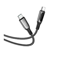 Кабель HOCO S51 Type-C (m)-Type-C (m) 1.2м 3.0A 100W нейлон черный (1/16/160)