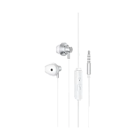 Наушники вставные HOCO M75 с микр. серебряный (1/21/210)