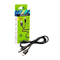 Кабель Ergolux ELX-CDC02-C02 USB (m)-Type-C (m) 1.2м 3.0A черный в коробке (1/10/240)