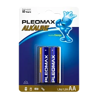 Батарейка Pleomax LR6 AA BL2 Alkaline 1.5V (2/20/400/14400)