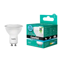 Лампа светодиодная Camelion MR16 GU10 5W 4500К 170-265V софит матовая (1/5/100)