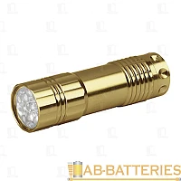 Фонарь универсальный Трофи TM9G 0.7W 9LED от батареек золотой в коробке (1/60/360)