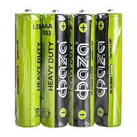 Батарейка Фаzа R03 AAA Shrink 4 Heavy Duty 1.5V (4/60/1200)