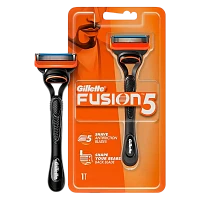 Бритва Gillette "FUSION" 5 лезвий 1 кассета с триммером ENG (1/2)