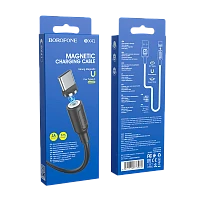Кабель Borofone BX41 USB (m)-Type-C (m) 1м 2.4A ПВХ магнит черный (1/360)