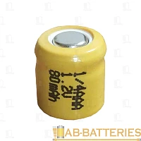 Аккумулятор ET H-1/4AAA80 10.5*11.0, 1.2В, 80мАч, Ni-MH (1/50/3000)