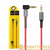 Кабель AUX HOCO UPA02 Jack 3.5mm (m)-Jack 3.5mm (m) 1м силикон красный (1/40/400)