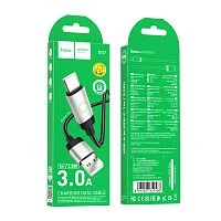 Кабель HOCO X117 USB (m)-Type-C (m) 1м 3.0A нейлон черный (1/31/310)