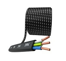 Кабель электрический ЭРА ВВГ Пнг(А)-LS 3 х 1.5 кв.мм черный ГОСТ бухта 50м (цена за 1м.)
