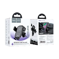Держатель автомобильный HOCO HW1 pro в воздуховод QC3.0 черный (1/12/120)
