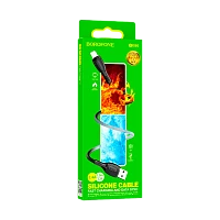 Кабель Borofone BX86 USB (m)-Lightning (m) 1м 2.4A силикон черный (1/360)