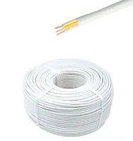 Кабель электрический МарПосад ПВС 3 х 0.75 кв.мм НЕ ГОСТ белый бухта 200м (цена за 1м.)