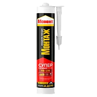 Монтажный клей Момент МВ-100 380г суперсильный Плюс белый (1/12)