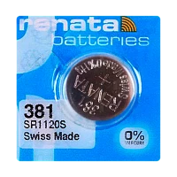 Батарейка Renata 381 (SR1120SW) Silver Oxide 1.55V (1/10/100)