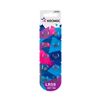 Батарейка Космос G11/LR721/LR58/362A/162 BL10 Alkaline 1.5V (10/100/2000)