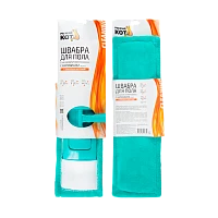 Швабра для пола Рыжий кот 120см телескопическая с насадкой из микрофибры MopM3 бирюзовый (1/12)