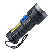 Фонарь универсальный Космос 115Lit 3W LED+COB от аккумулятора IP53 4 режима черный (1/12/96)