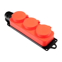 Колодка Volsten S1-M3Z 3р.С/З со шторкой каучук красный (1/5/50)