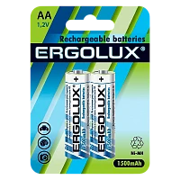 Аккумулятор бытовой Ergolux HR6 AA BL2 NI-MH 1500mAh (2/24/384)