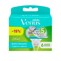 Сменные кассеты Gillette "Venus EMBRACE Extra Smooth" 5 лезвий 6шт. (цена за 1 шт) (6/60)