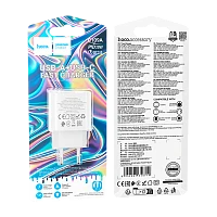 Сетевое З/У HOCO C109A 1USB+1Type-C 20W PD3.0 белый (1/36/216)