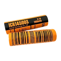 Аккумулятор ET ICR18350H 18.0*35.0, 1400мАч, Li-Ion