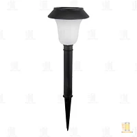 Фонарь садовый Облик 421 2LED от аккумулятора датчик движения и освещения черный (1/6/36)