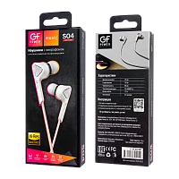 Наушники внутриканальные GFPower S04 с микр. белый