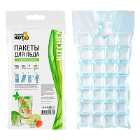 Пакет для льда Рыжий кот 31см x 15.5см 25мкм с гидроклапаном 7шт. (1/50)