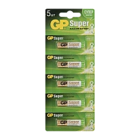 Батарейка GP Super LR03 AAA BL5 Alkaline 1.5V отрывные (5/60/600) R