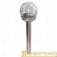 Фонарь садовый Облик 434 1LED от аккумулятора серебряный (1/20)