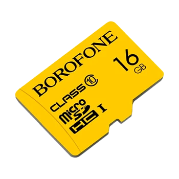 Карта памяти microSD Borofone 16GB Class10 UHS-I (U1) 85 МБ/сек V10 (1/100)