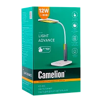Светильник настольный Camelion KD-834 10W 230V на основании сенс. 2 ур.ярк антрацит (1/6)